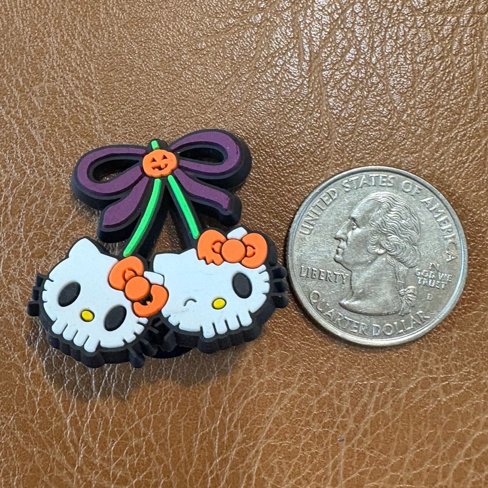 Hello Kitty Skull Cherries Croc Charm - Picture 4 of 4